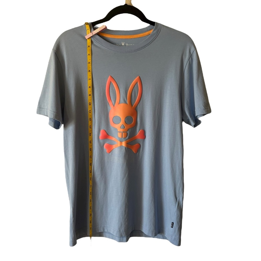 Psycho Bunny Mens Norwood Graphic Tee blue and pink size - Picture 6 of 8